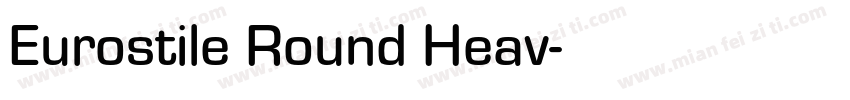 Eurostile Round Heav字体转换